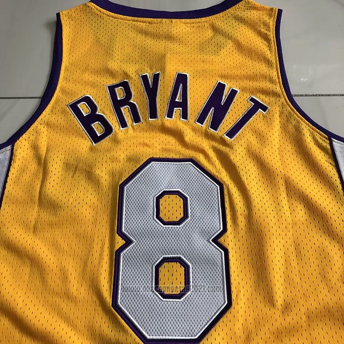 Camiseta Los Angeles Lakers Kobe Bryant #8 Mitchell & Ness 1999-00 Amarillo